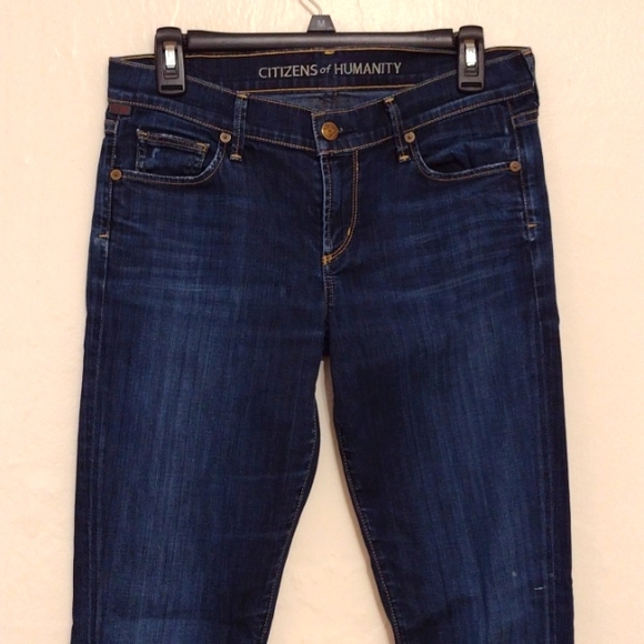 Citizens of Humanity Ava Low Rise Straight Leg Distressed Jeans Size 28 - Picture 3 of 15